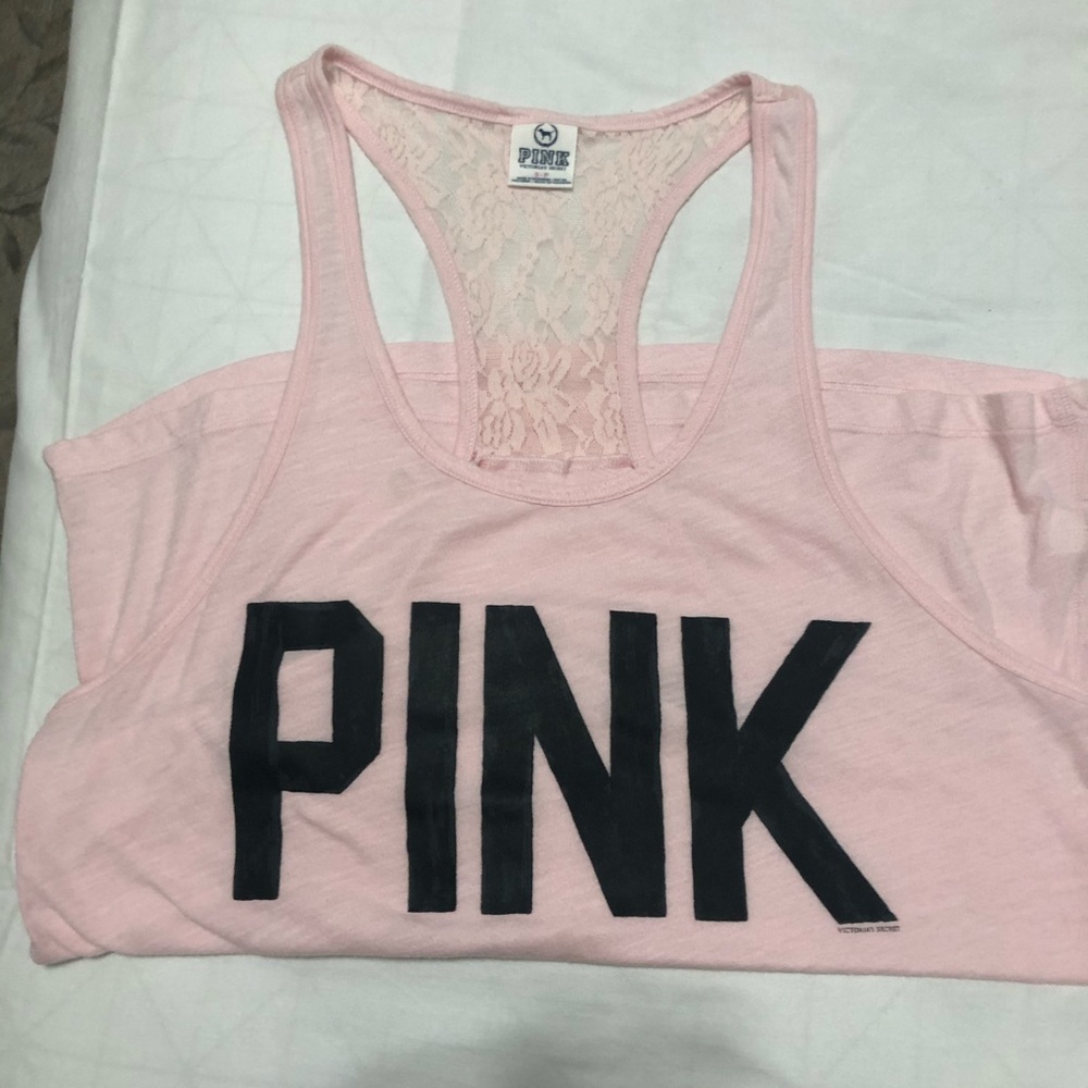 Pink tank top size S